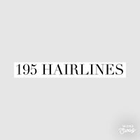 195 Hairlines - Logo